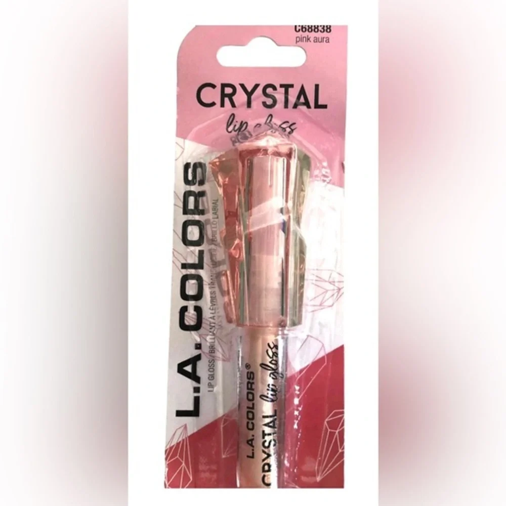 2pack crystal lipgloss in‎ amethyst power and pink aura new
